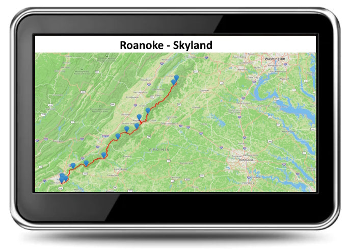 GPX Navigation Files Blue Ridge Parkway